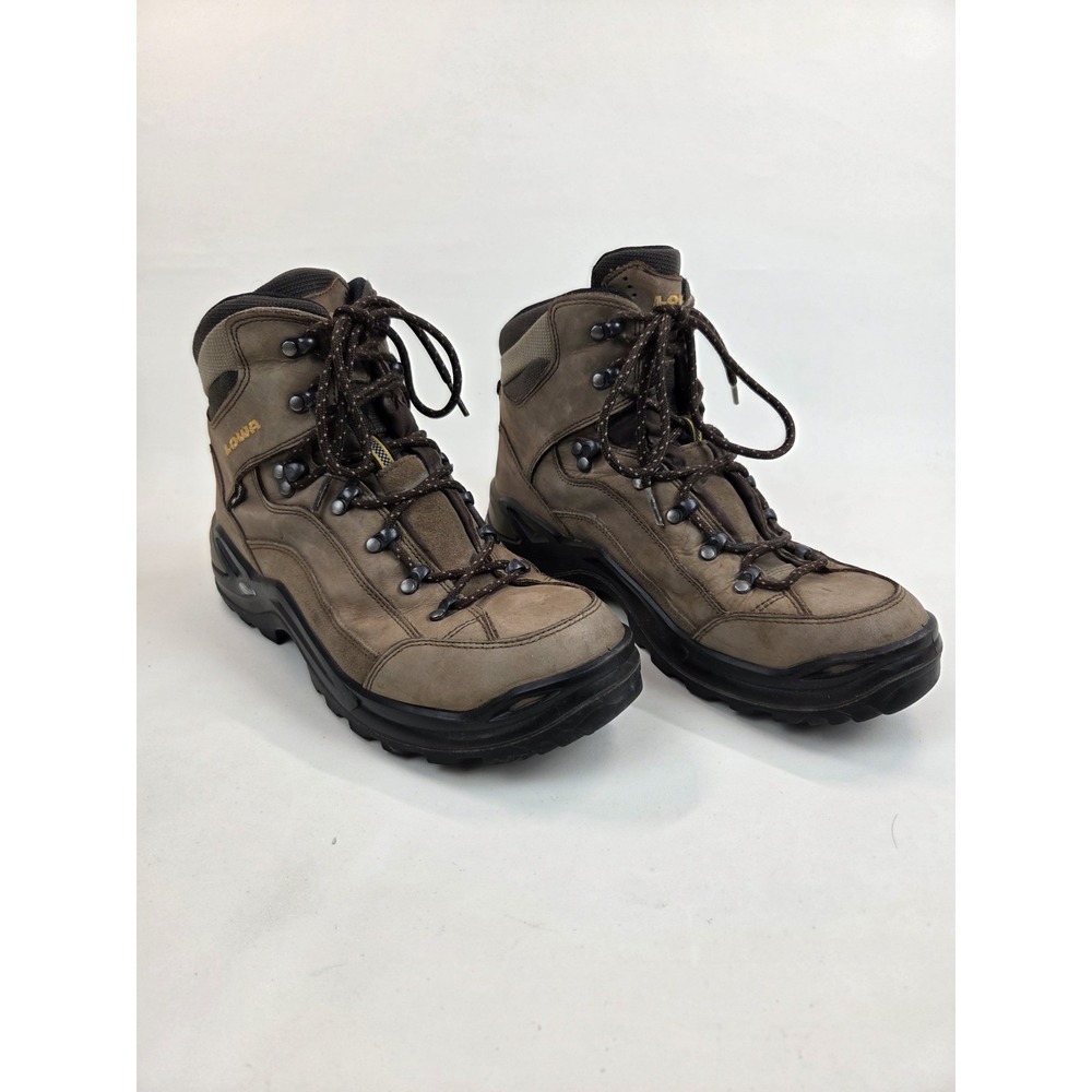 LOWA Renegade GTX Mid Hiking Boots Mens Size 10.5 Brown Waterproof Leather